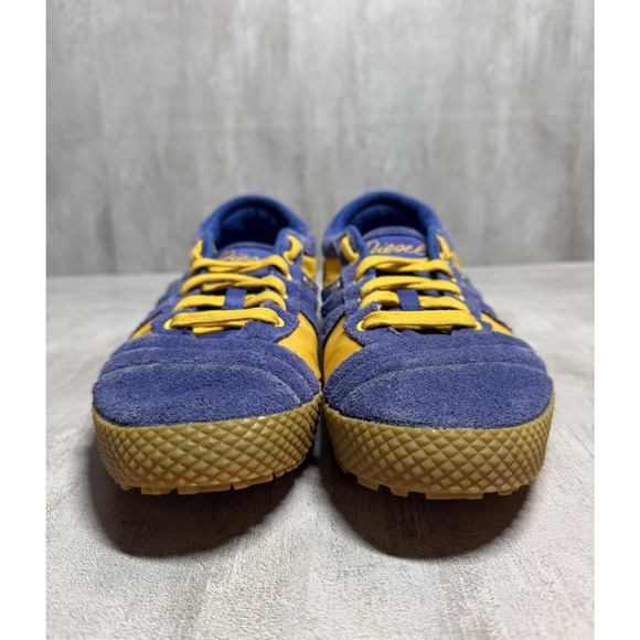 Vintage Diesel Shoes Womens Size 9.5 Blue Yellow Live Rush Suede Leather - Picture 3 of 9
